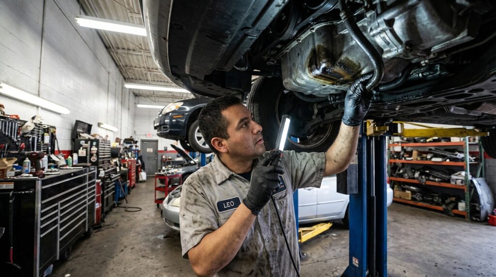 engine oil leak repair cost