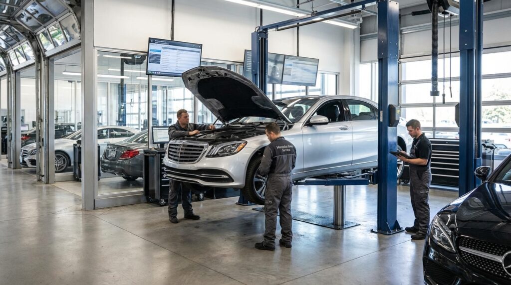 mercedes benz oil change cost