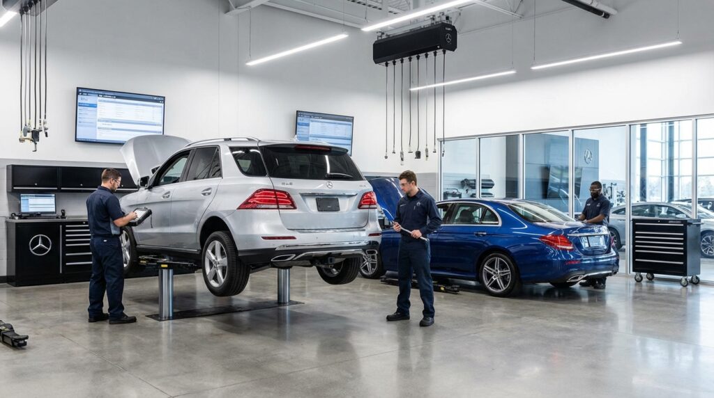 mercedes benz oil change cost