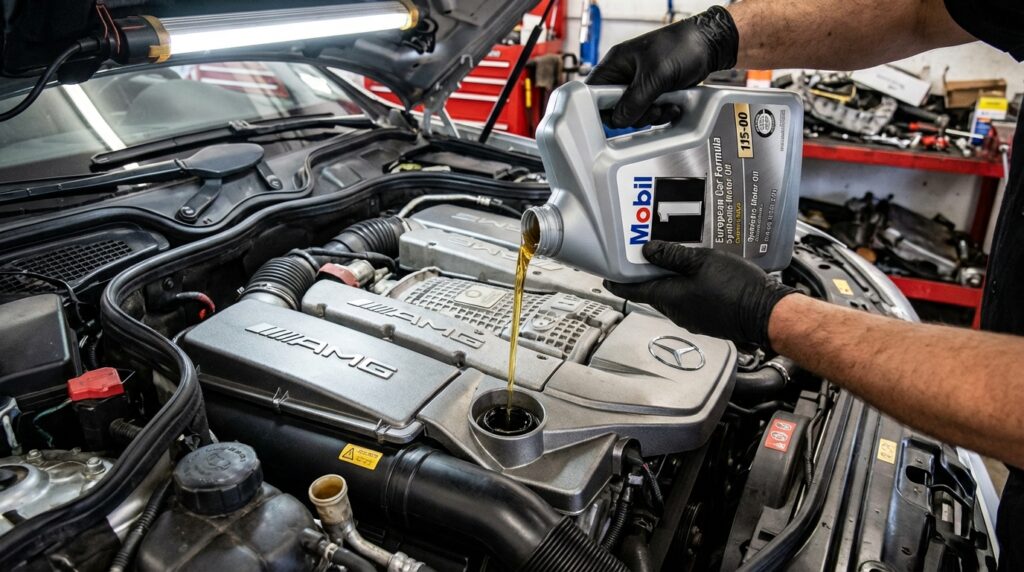 mercedes benz oil change cost