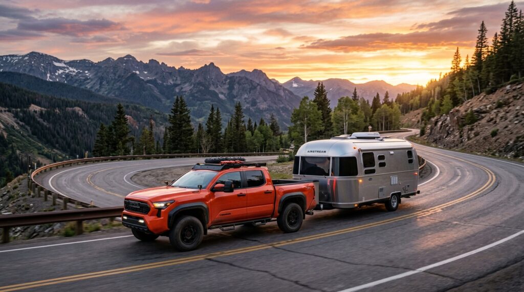 toyota tacoma towing travel trailer