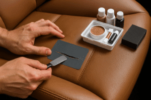 how to repair leather car seats