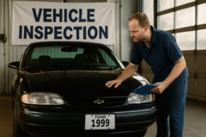 25 year old car inspection texas