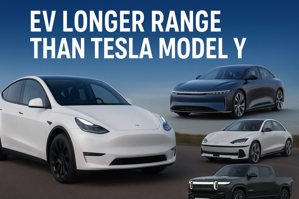 EVs with longer range than Tesla Model Y