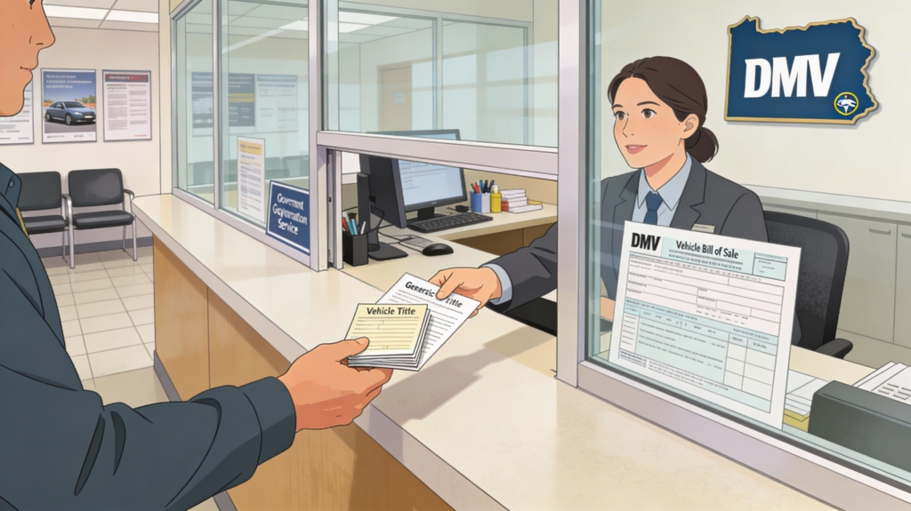 oregon vehicle bill of sale