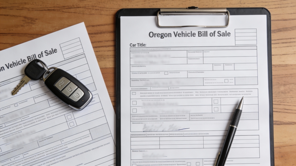 oregon vehicle bill of sale