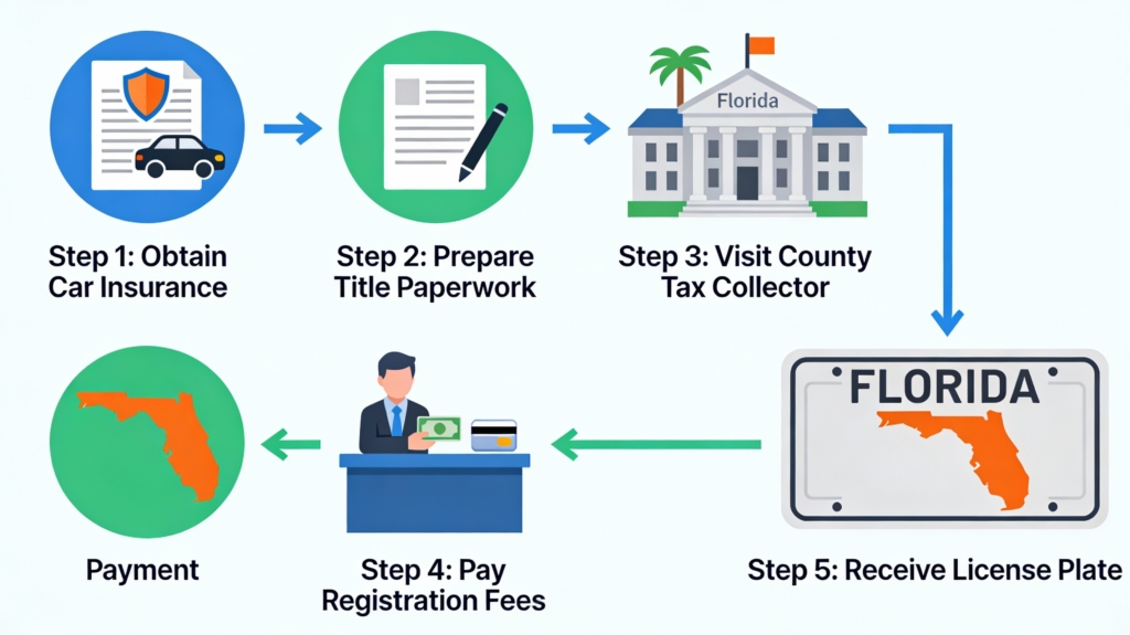how to register a car in florida