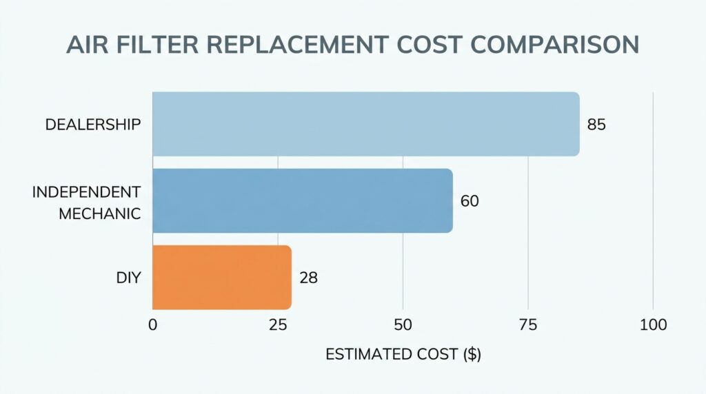 VW Golf air filter replacement