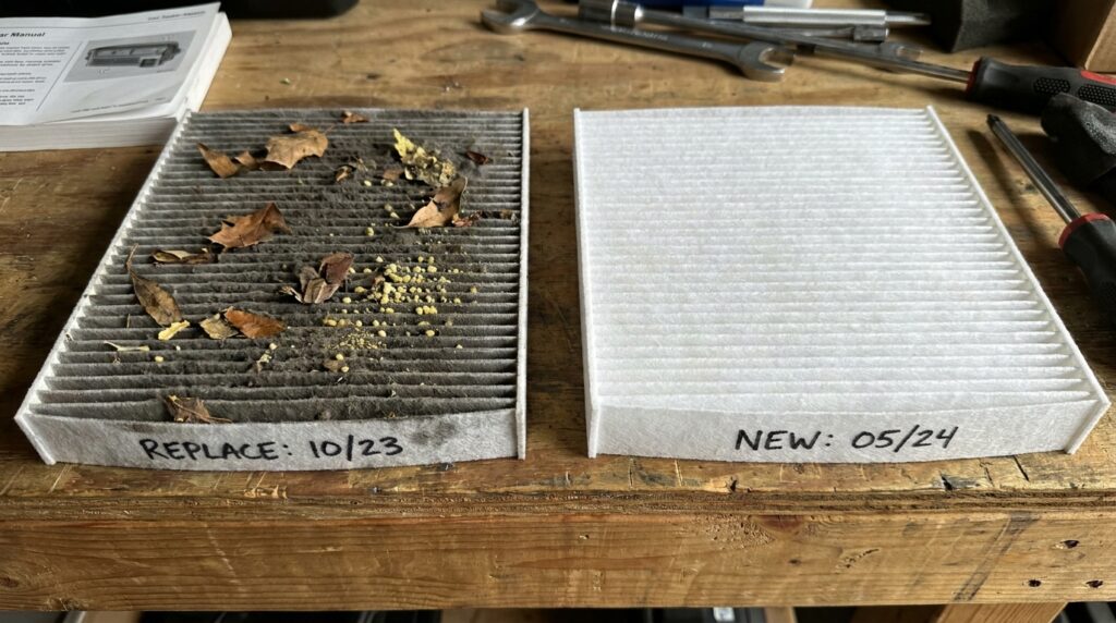 VW Golf air filter replacement