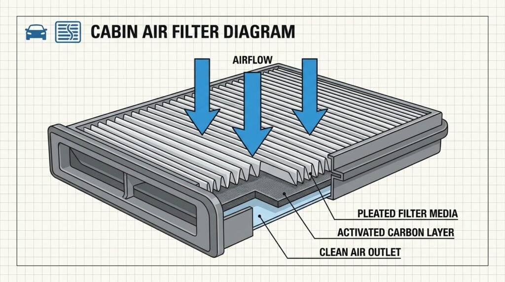 VW Golf cabin air filter replacement