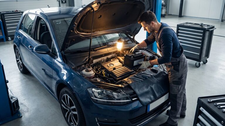 VW Golf battery replacement