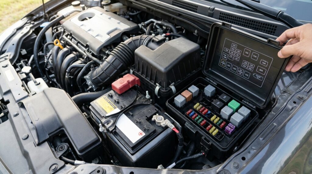VW Golf fuse box diagram