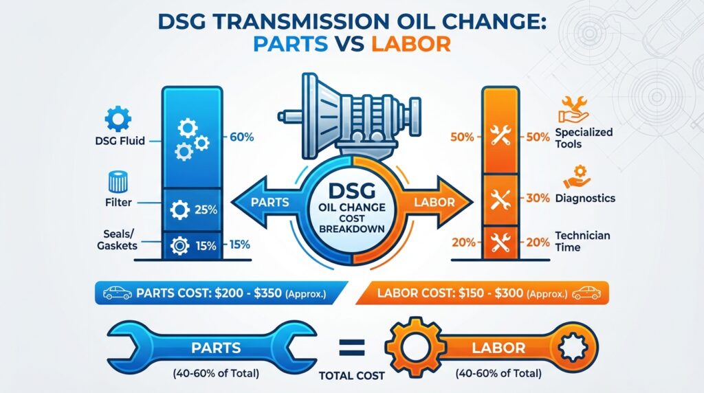 dsg oil change cost