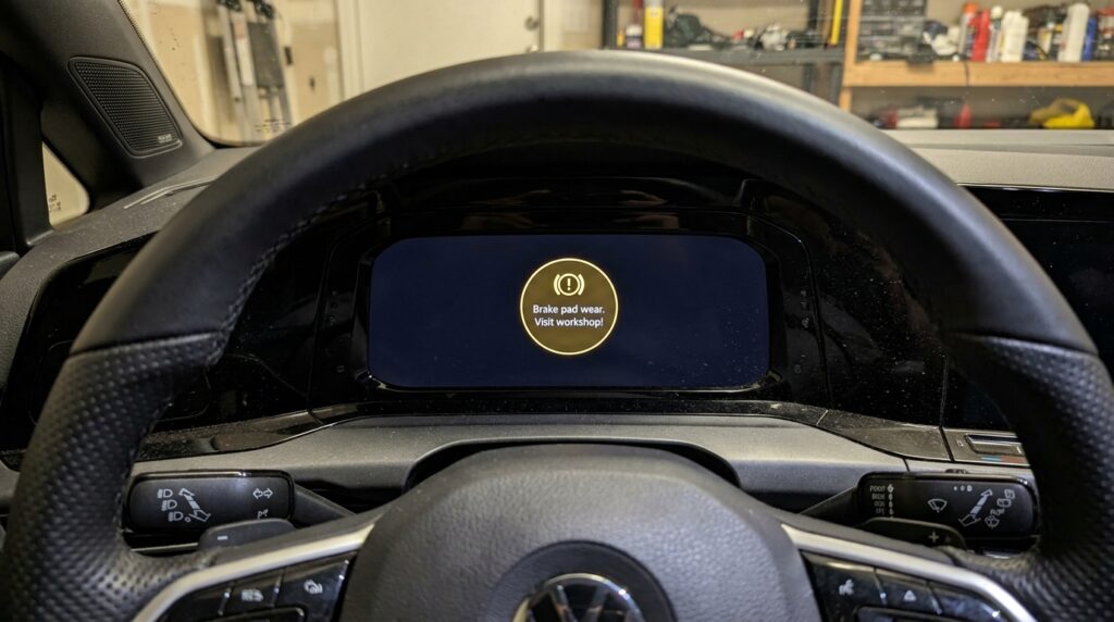 VW Golf brake pads replacement