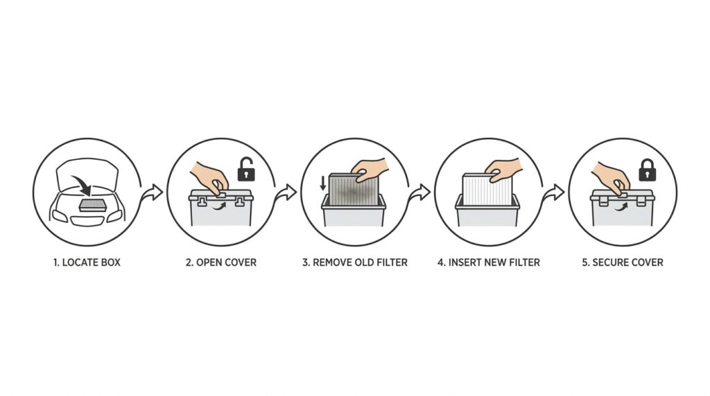 VW Golf air filter replacement