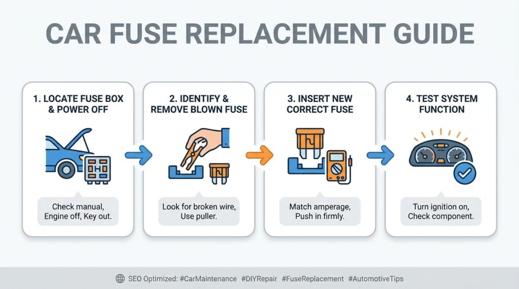 Car fuse replacement guide