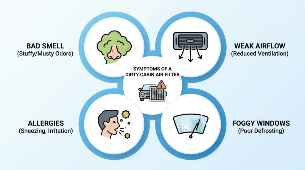 VW Golf cabin air filter replacement