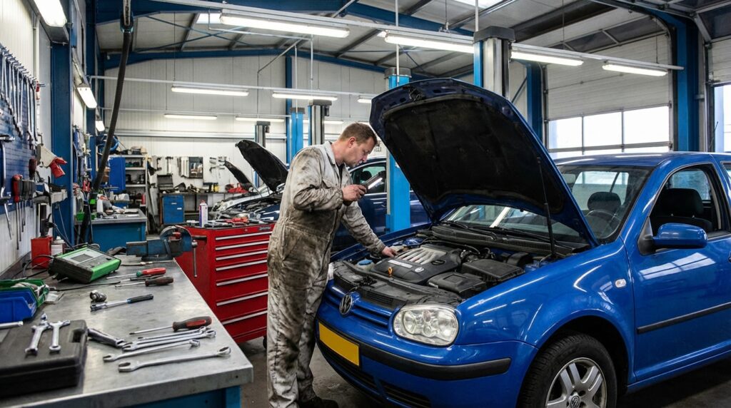 VW Golf check engine light