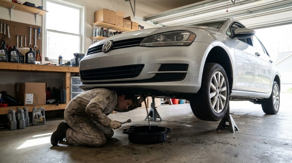 VW Golf oil change