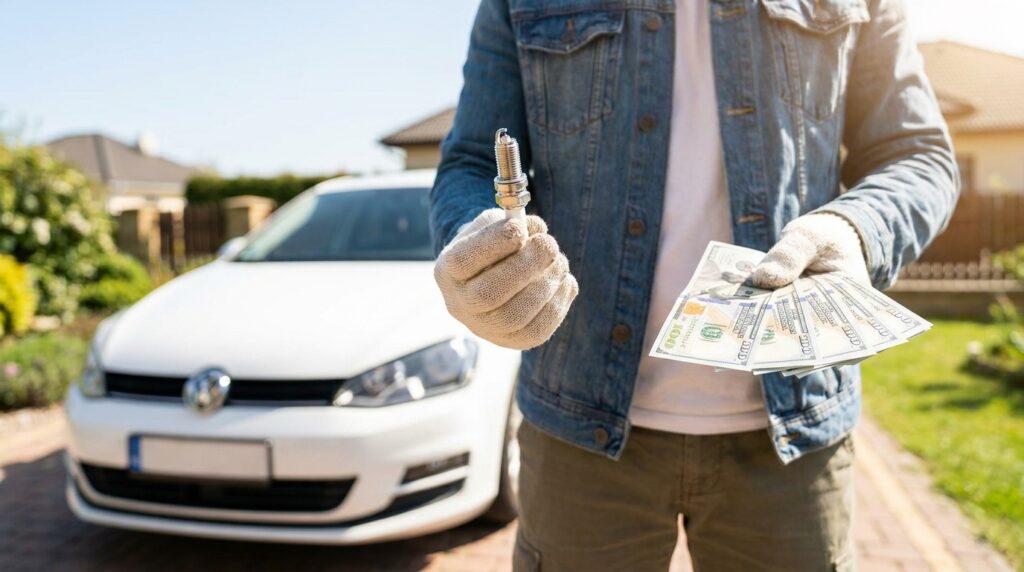 VW Golf spark plugs replacement