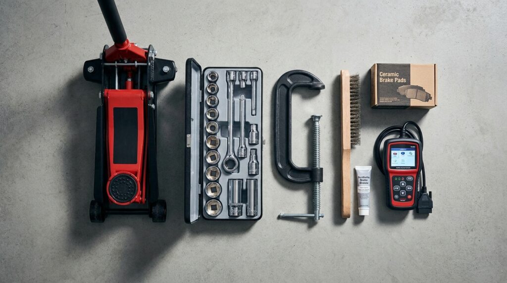 VW Golf brake pads replacement