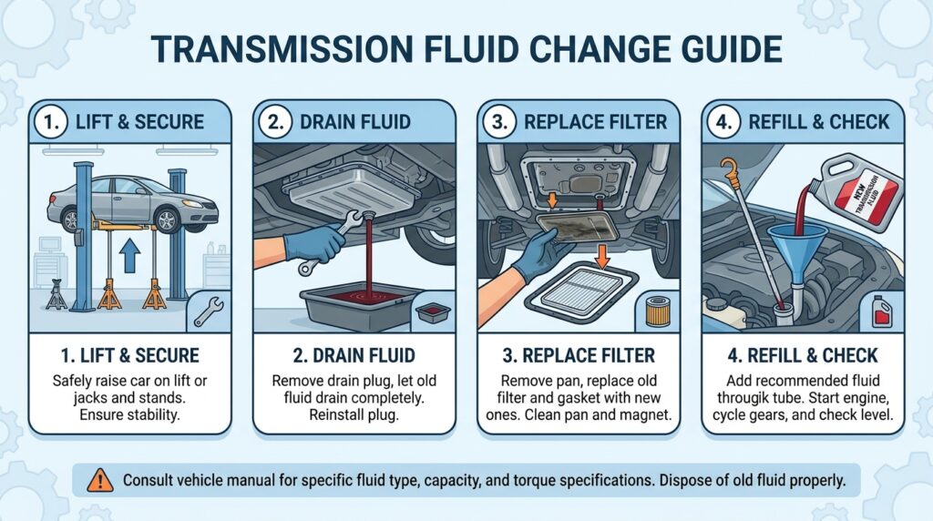 VW Golf transmission fluid change