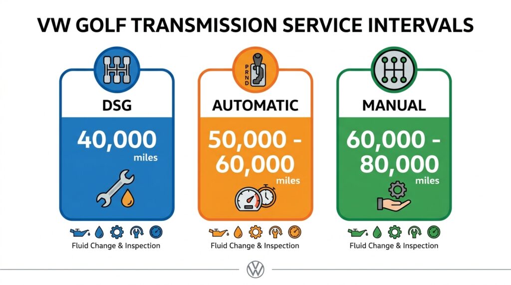 VW Golf transmission fluid change