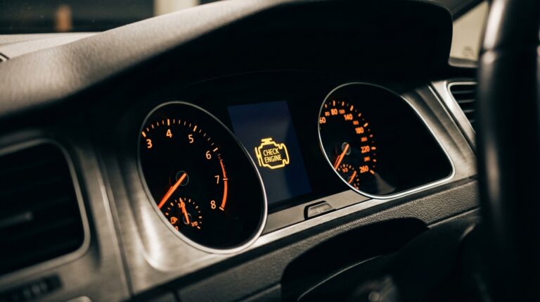 VW Golf check engine light